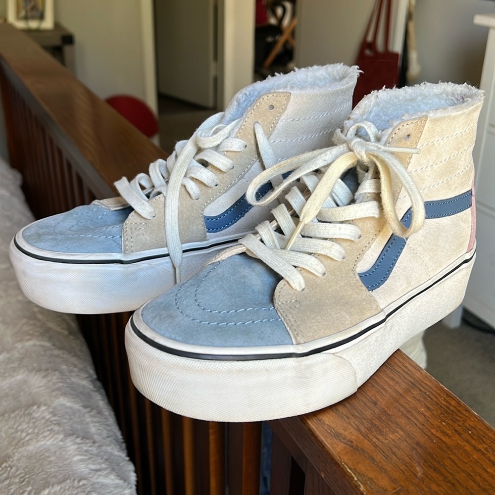 Vans shoes / multicolor sk8-hi suede/sherpa